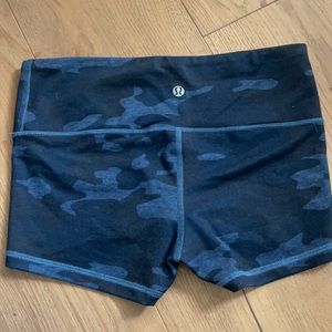 Lululemon camouflage spandex shorts